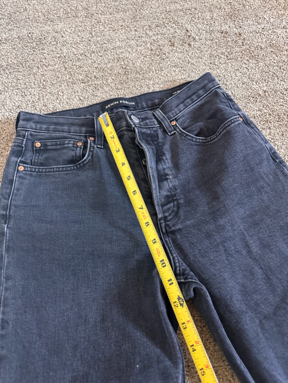 Denim Forum The Arlo Hi-Rise Straight Jean - Picture 5 of 7